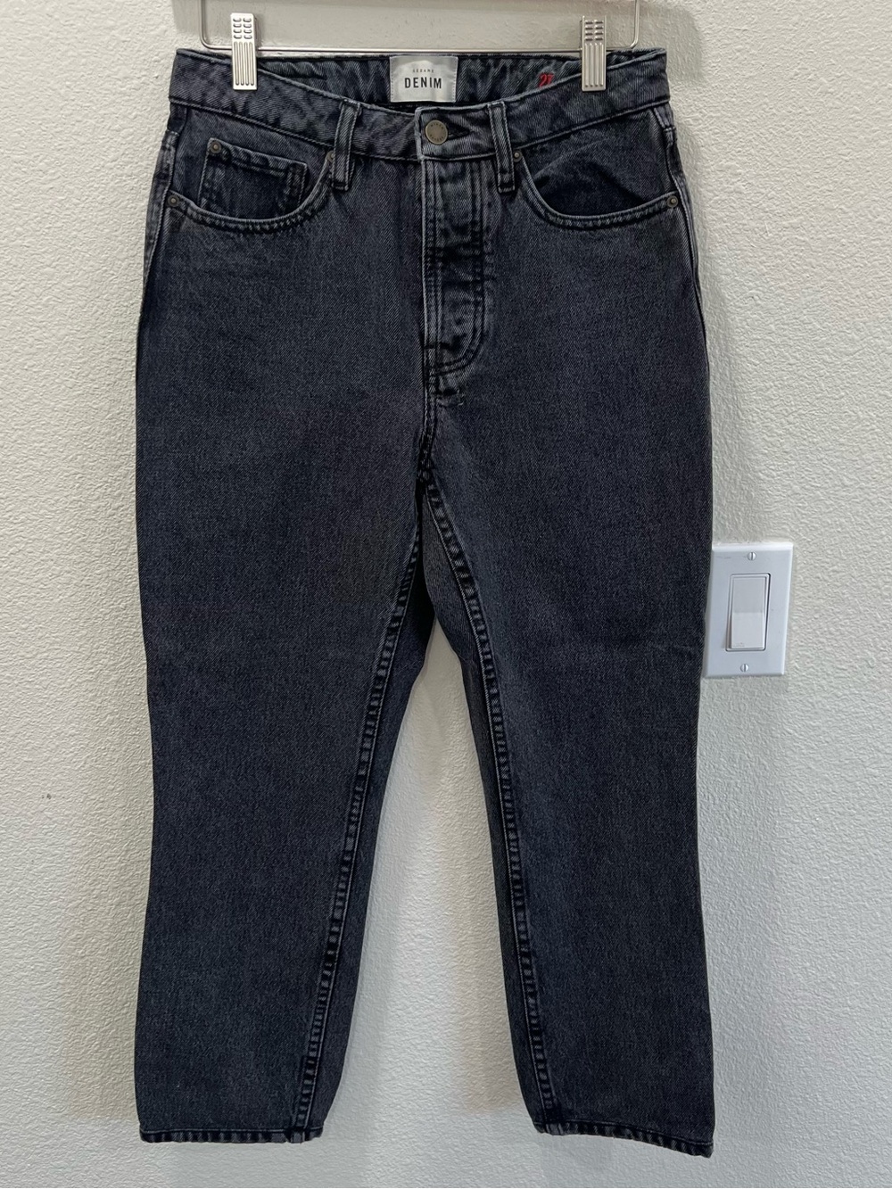 Sezane Dark Gray Denim Jeans Classic Chic Women’s Size 27